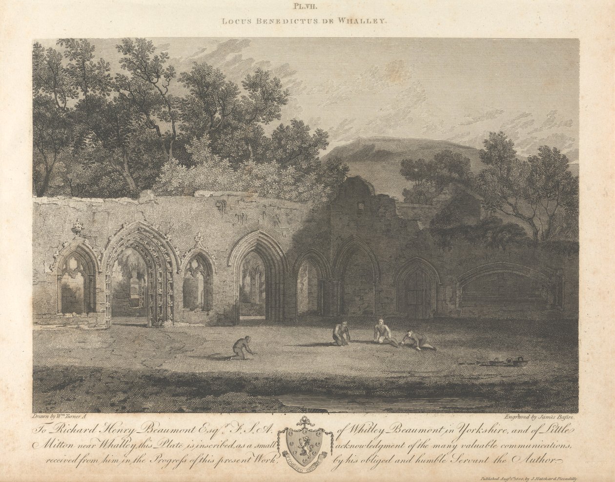 Cloisters of Whalley Abbey av James Basire