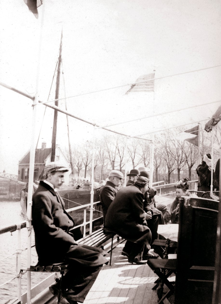 Båtpassagerare, Broek, Nederländerna, 1898. av James Batkin