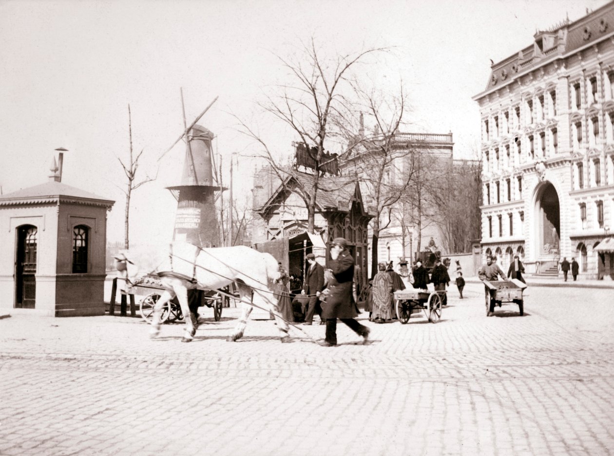 Man med häst, Rotterdam, 1898. av James Batkin