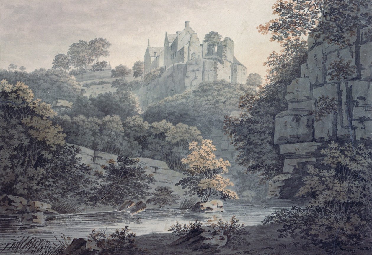 Hawthornden Castle nära Edinburgh av James Bourne