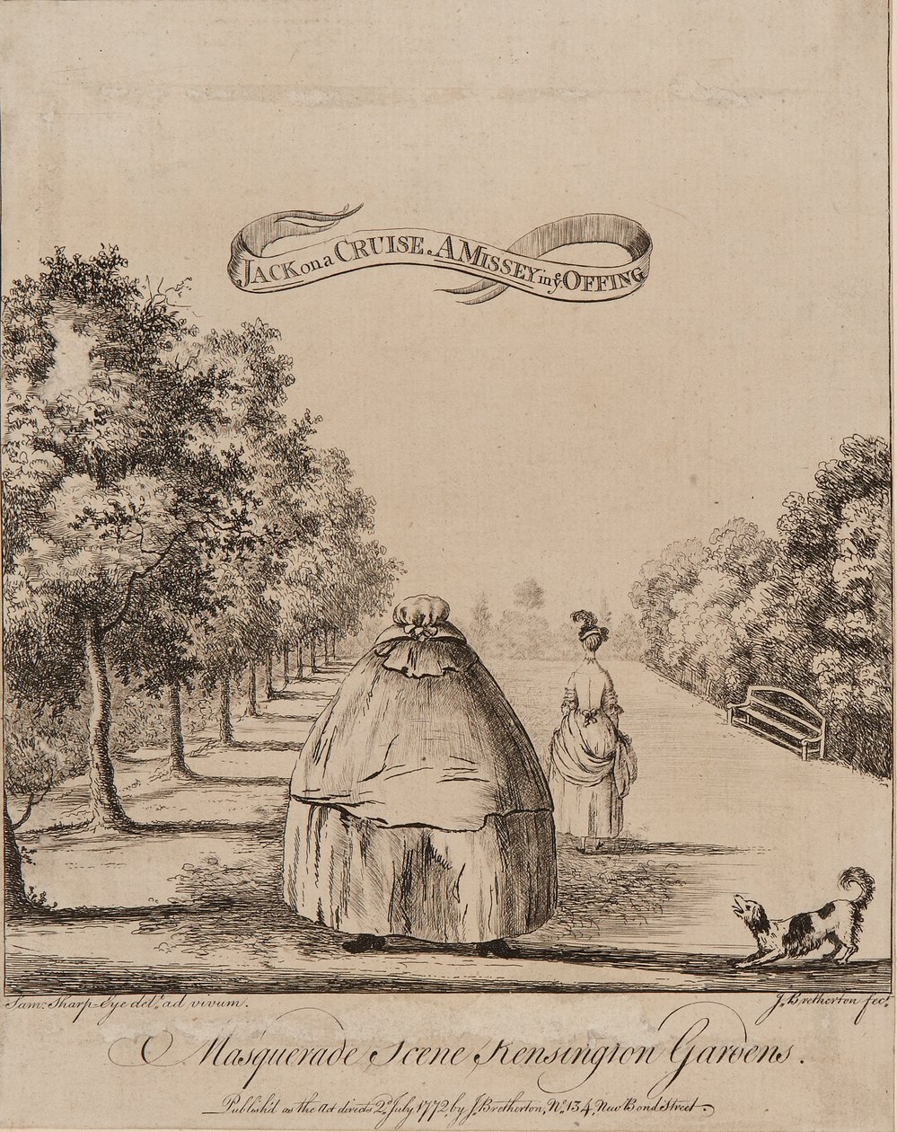 Masquerade Scen Kensington Gardens av James Bretherton