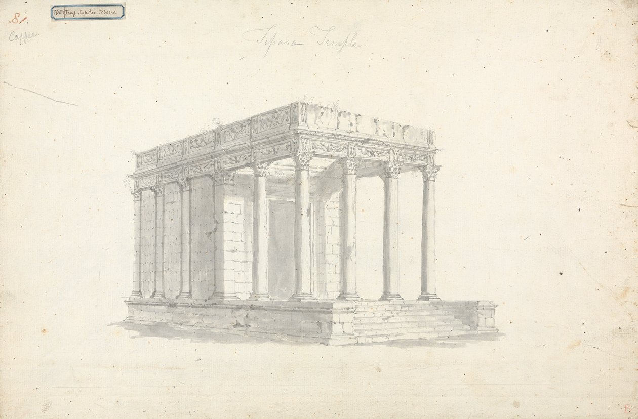 Pl. VIII Jupiters tempel i Thebe av James Bruce