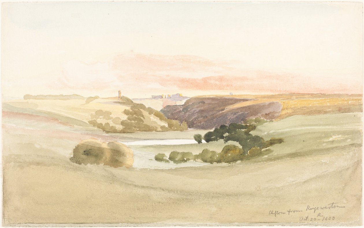 Clifton från Kingsweston, 1830. av James Bulwer
