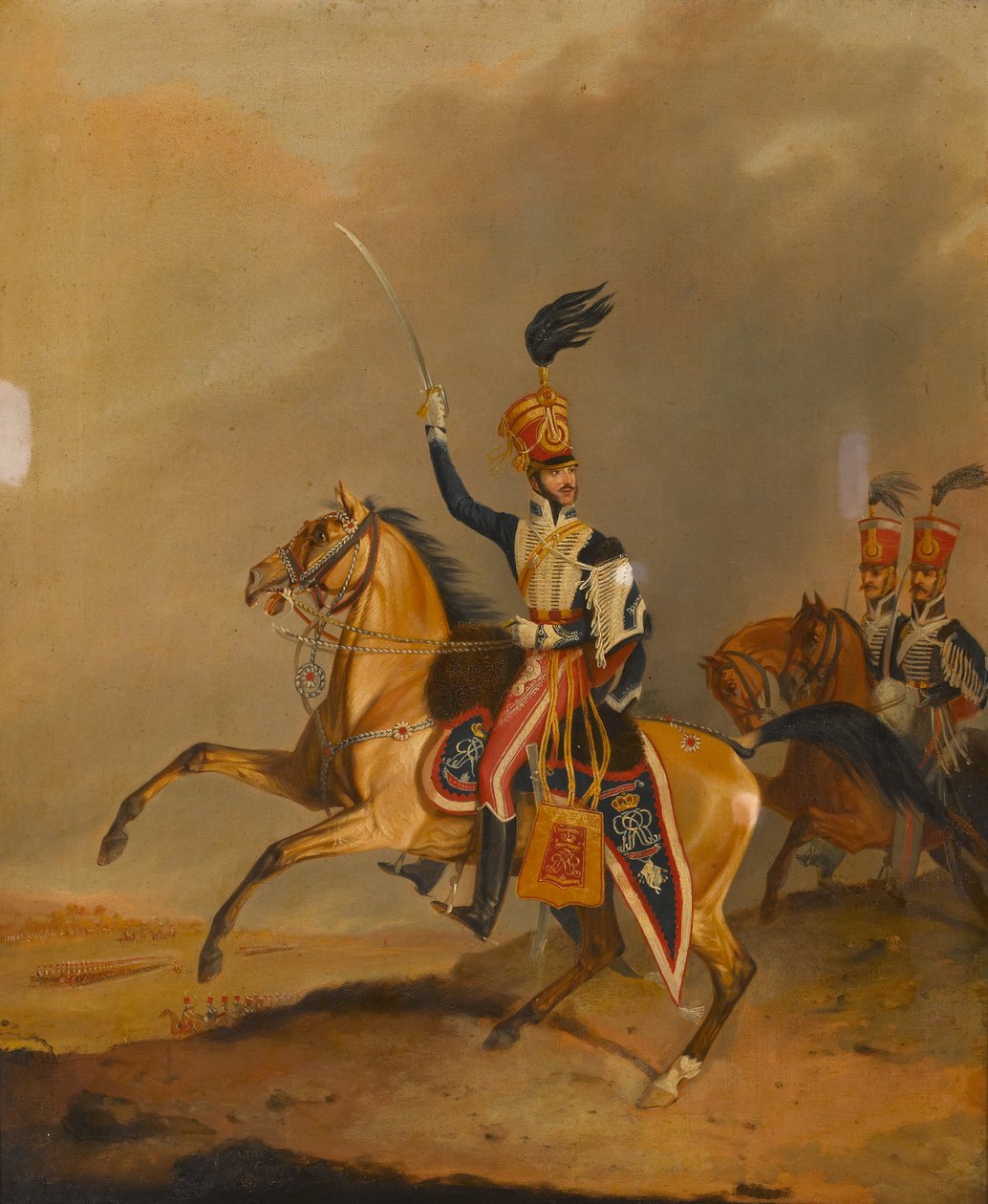 Officer för 15th Light Dragons (Hussars) av James Canterbury (attrib. to) Pardon