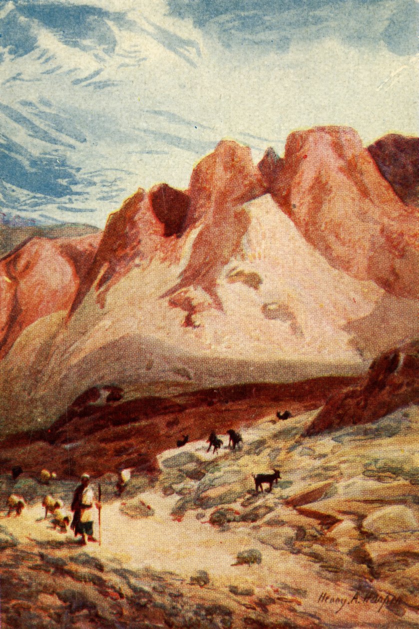 Berget Sinai - Apostlagärningarna vii 38, c1924. Skapare: James Clark, Henry A Harper. av James Clark and Henry A Harper