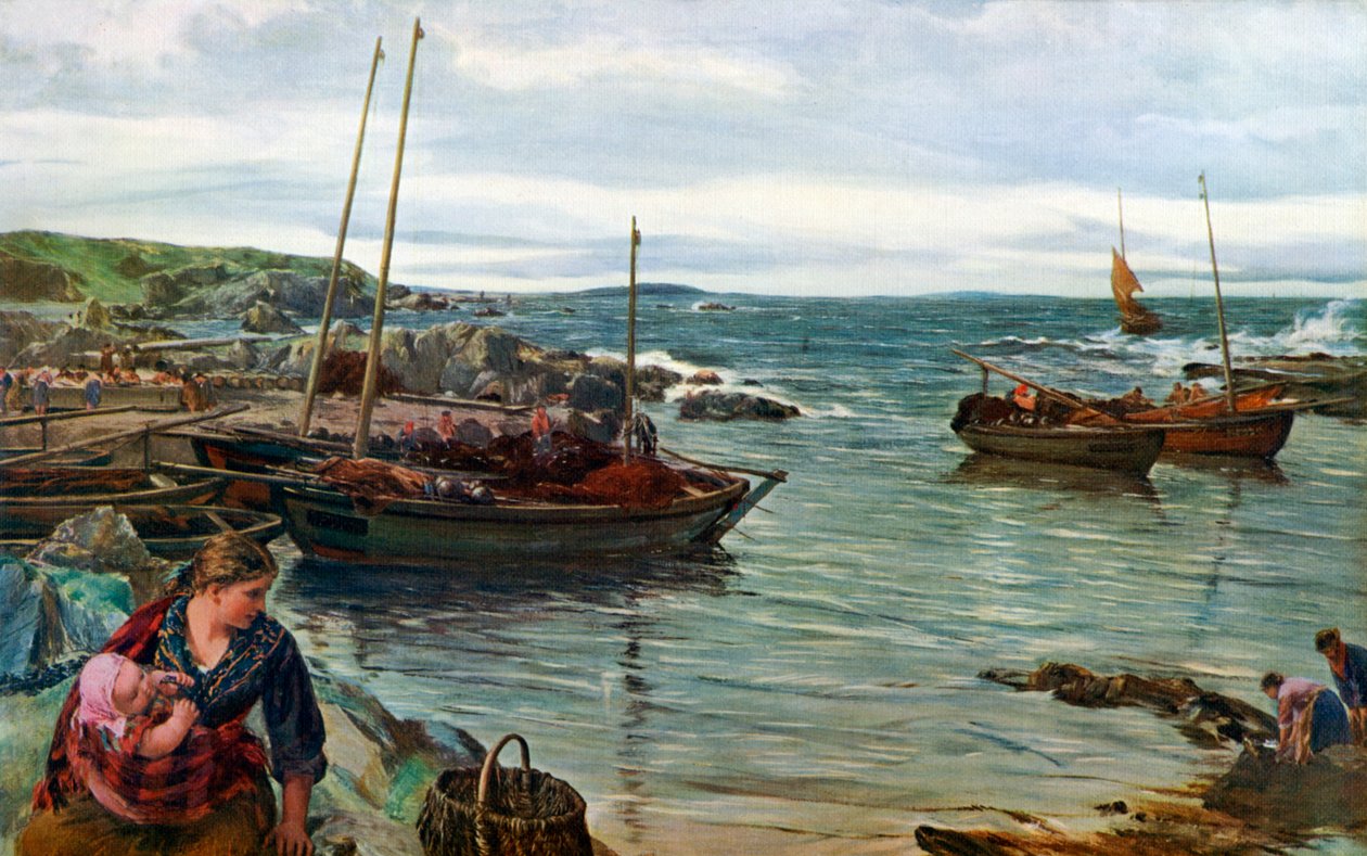 Hemma med tidvattnet, 1880, 1912. av James Clarke Hook