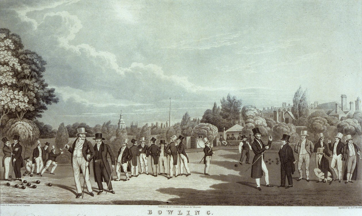Bowling, graverad av James Clements (litho) av James Clements