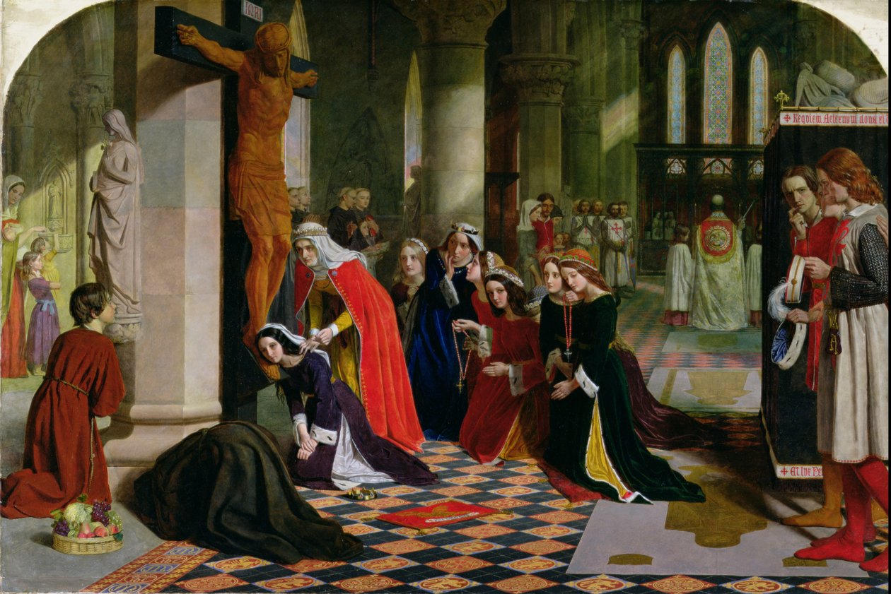 Drottning Elisabet av Ungerns avsägelse, 1850 (se även 102306) av James Collinson