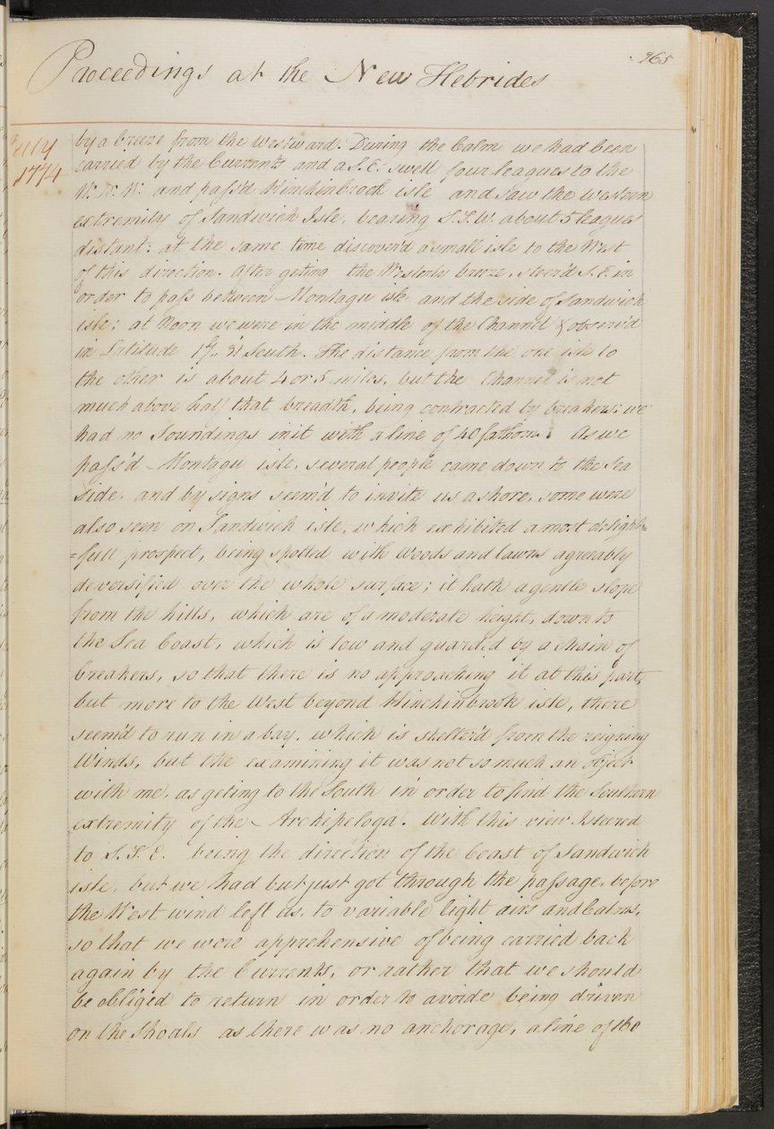 Dagbok från kapten Cooks världsomsegling i HMS "Resolution av James Cook