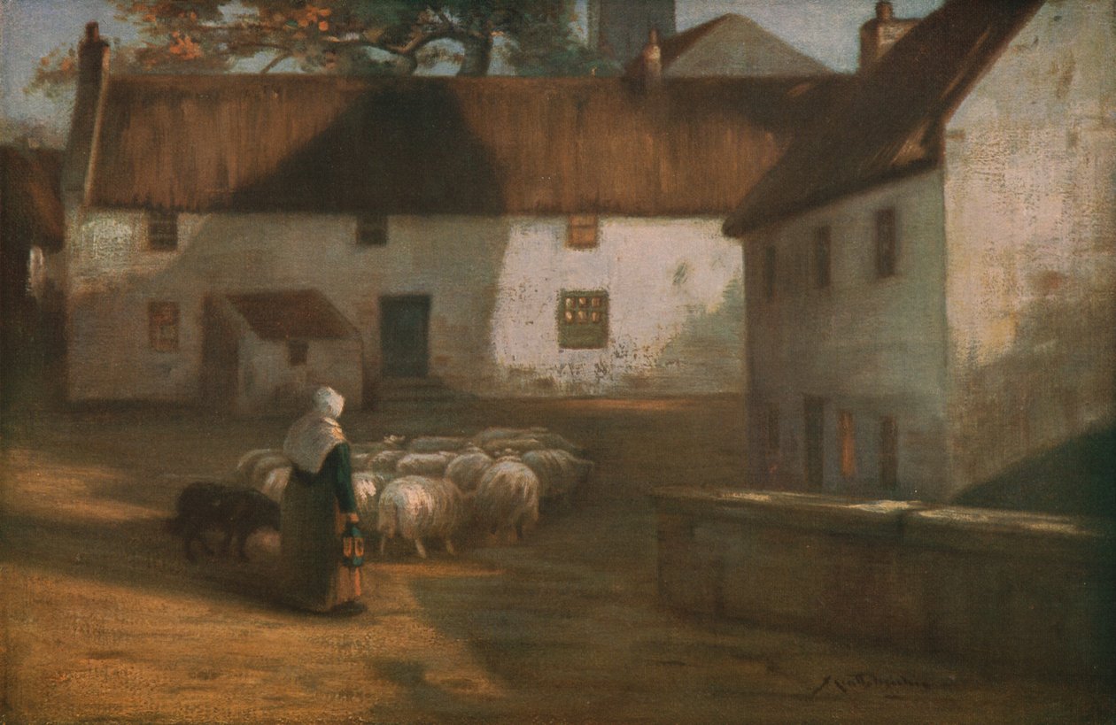 Vid Eventide, sent 1800-tidigt 1900-tal, c1930. av James Coutts Michie