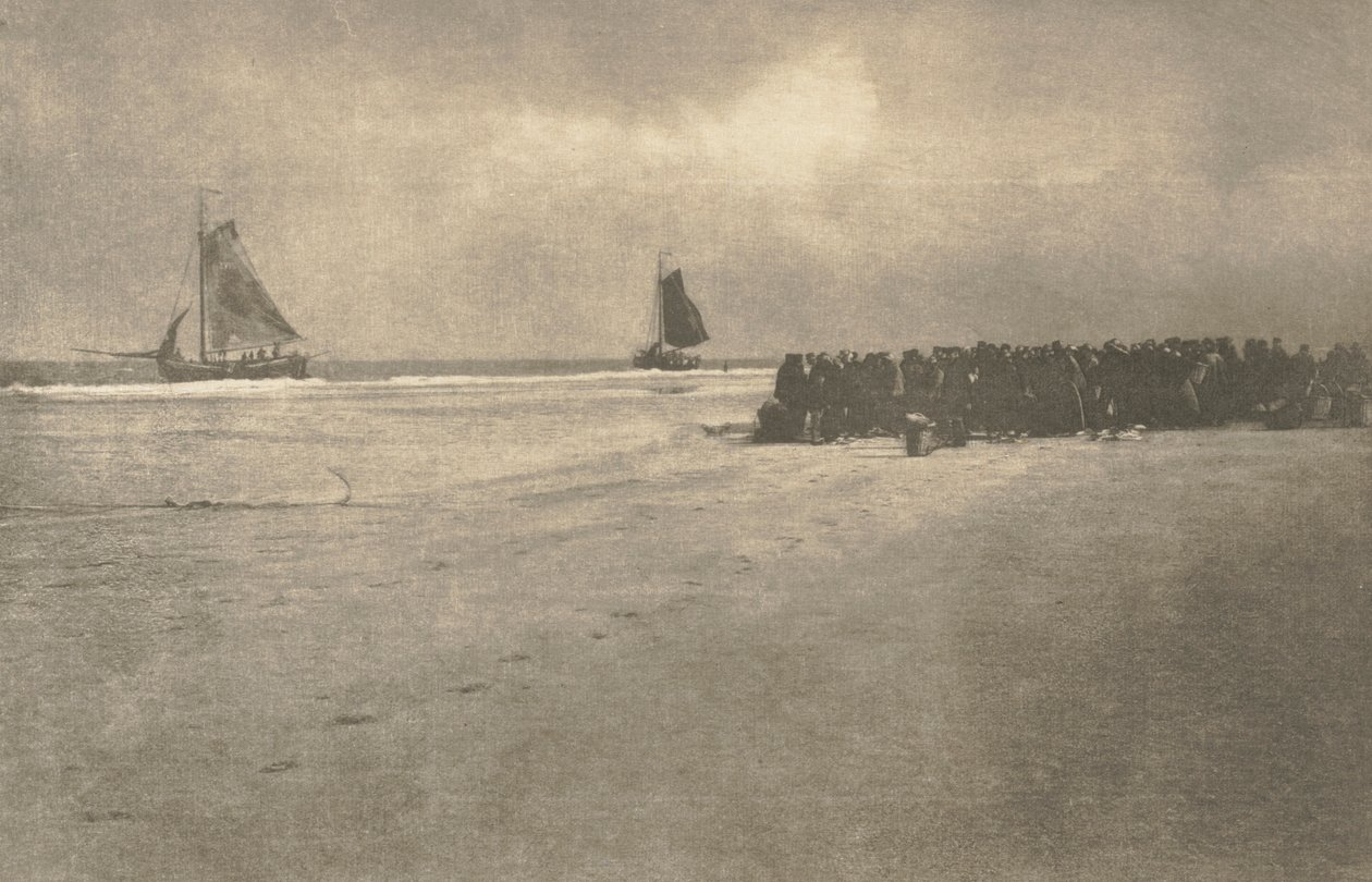 Kameraarbete: On a Dutch Shore, 1904. av James Craig Annan