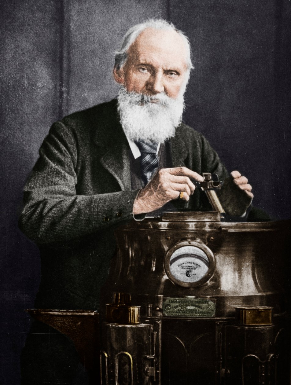 Lord Kelvin, skotsk matematiker och fysiker, med sin kompass, 1902 av James Craig Annan