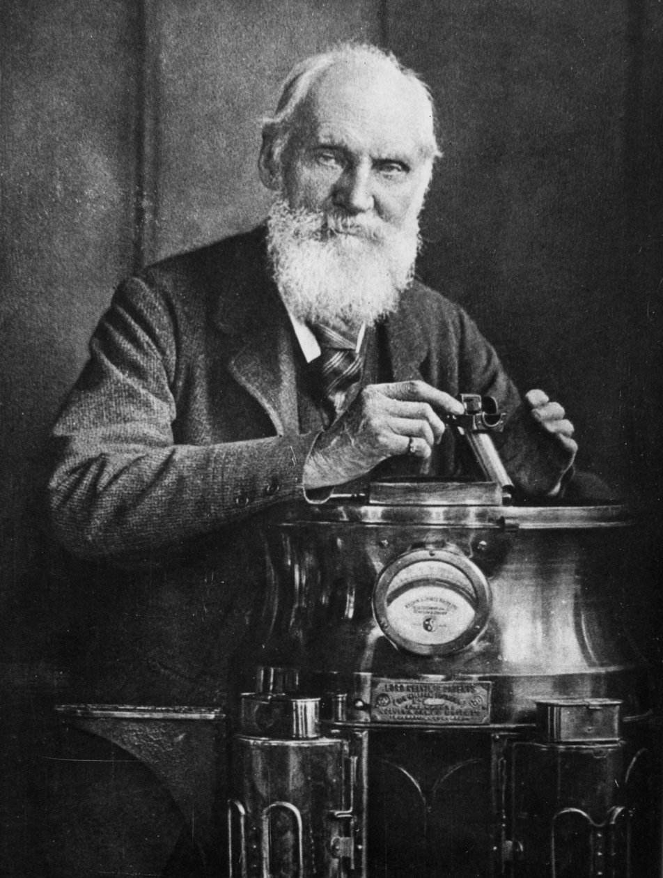 Lord Kelvin, skotsk matematiker och fysiker, med sin kompass, 1902 av James Craig Annan