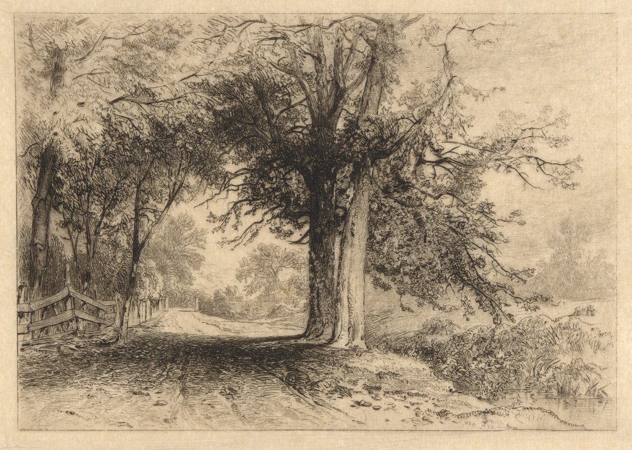 A Farm Lane, januari 1887, opus 2 av James David Smillie