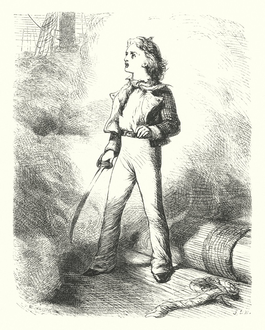 Casabianca (gravyr) av James Dawson Watson