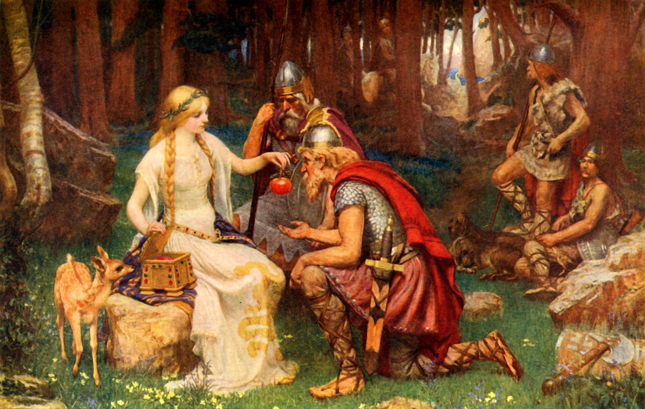 "Idun och äpplena", 1912. av James Doyle Penrose
