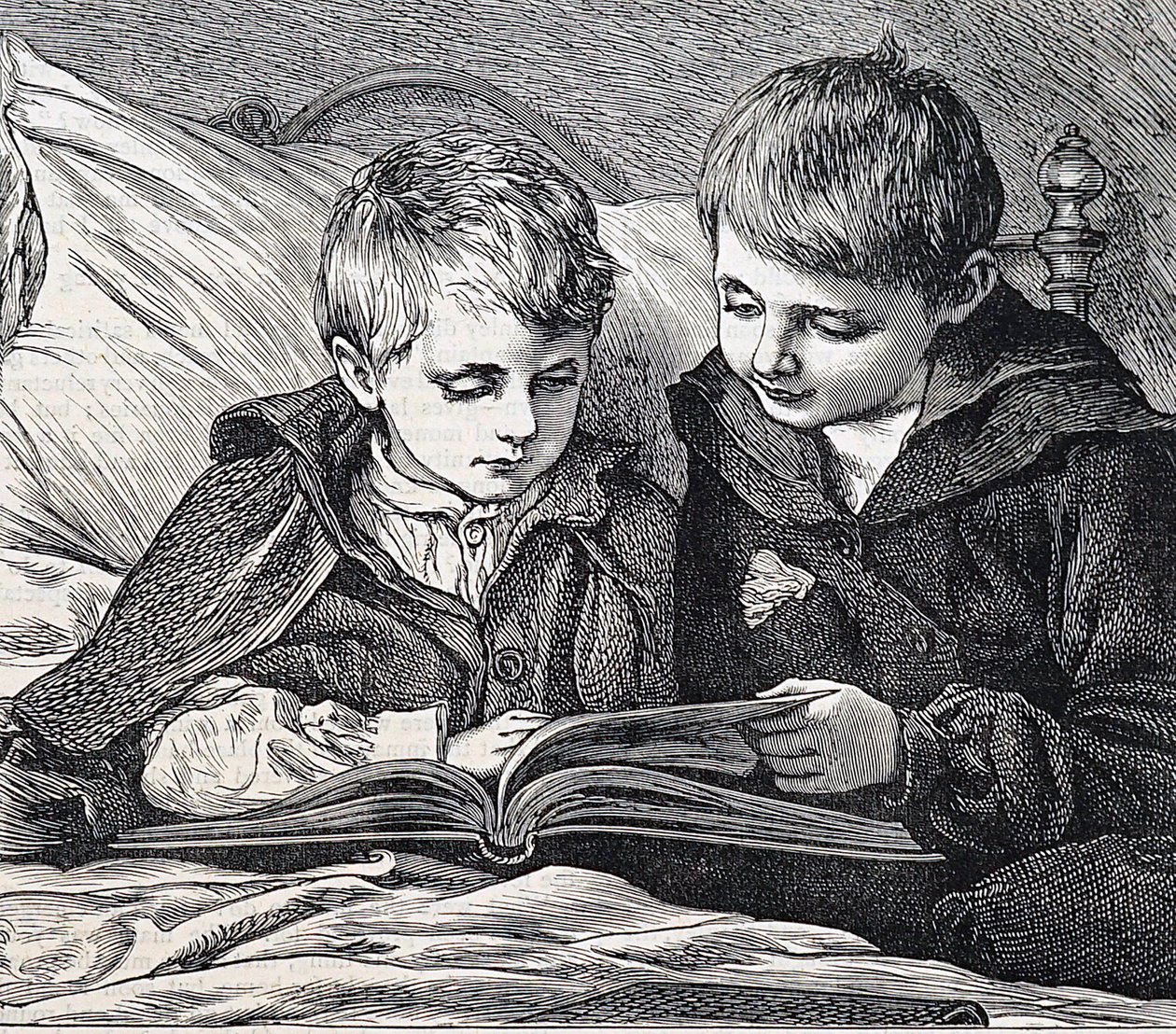 illustration föreställande bröder av James Dromgole Linton