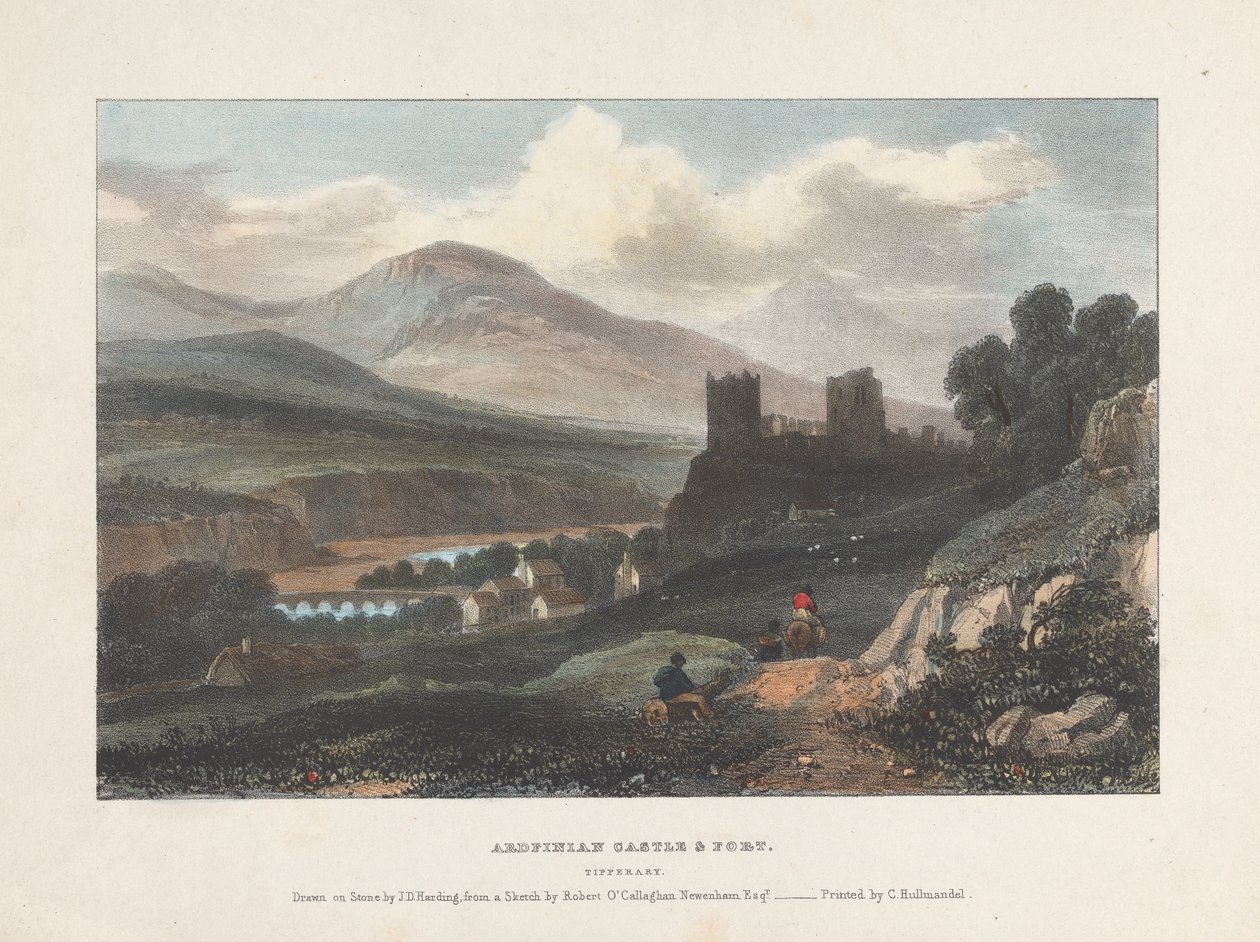 Ardfinian Castle och Fort Tipperary av James Duffield Harding