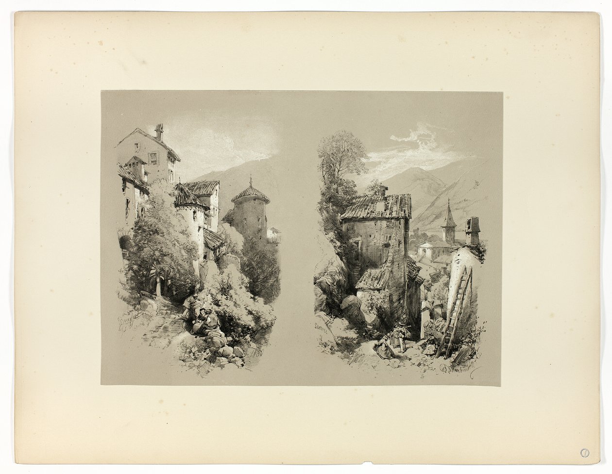 Beaufort and Serves, från Picturesque Selections av James Duffield Harding