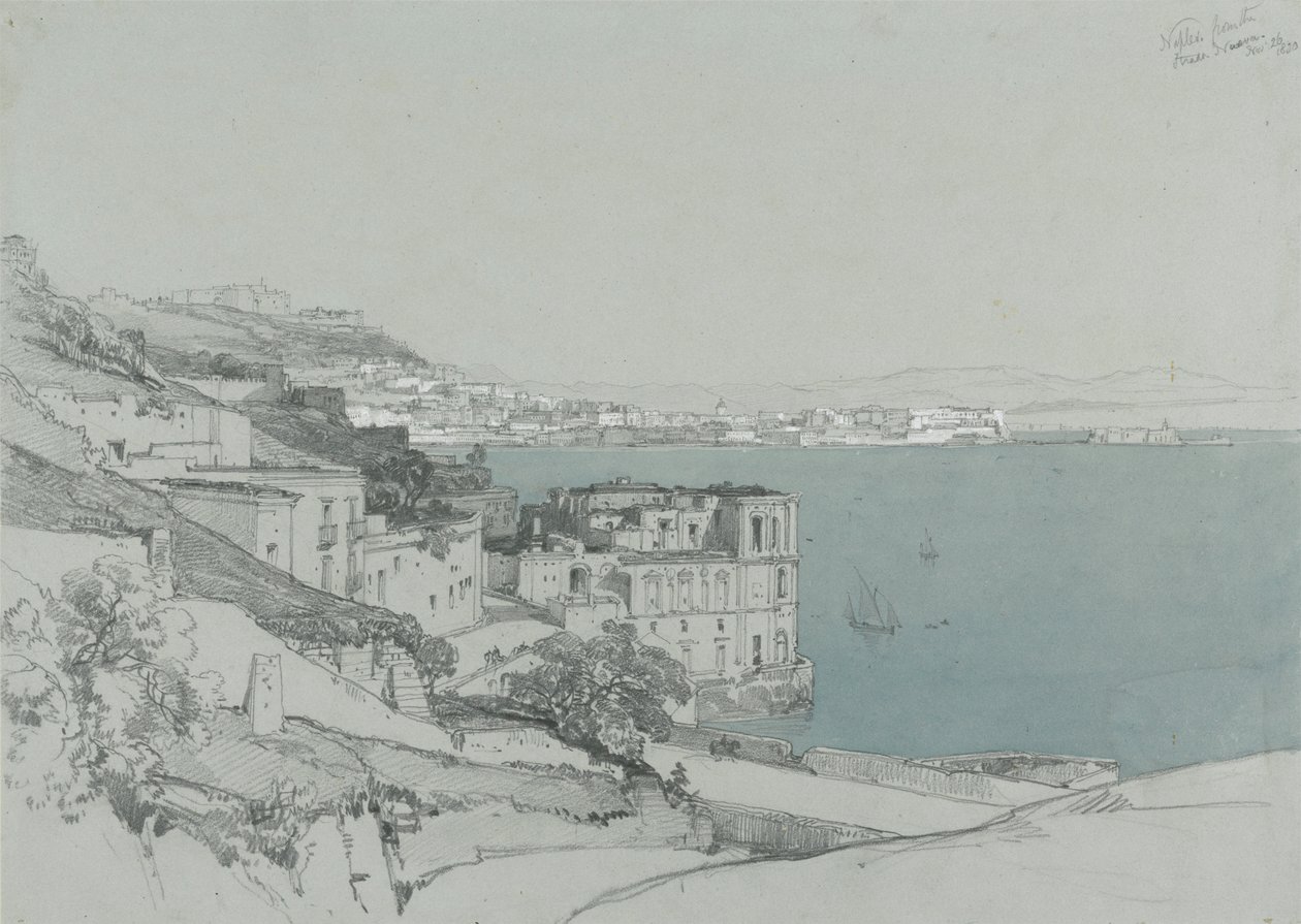 Neapel från Strada Nouva, 26 november 1830 av James Duffield Harding