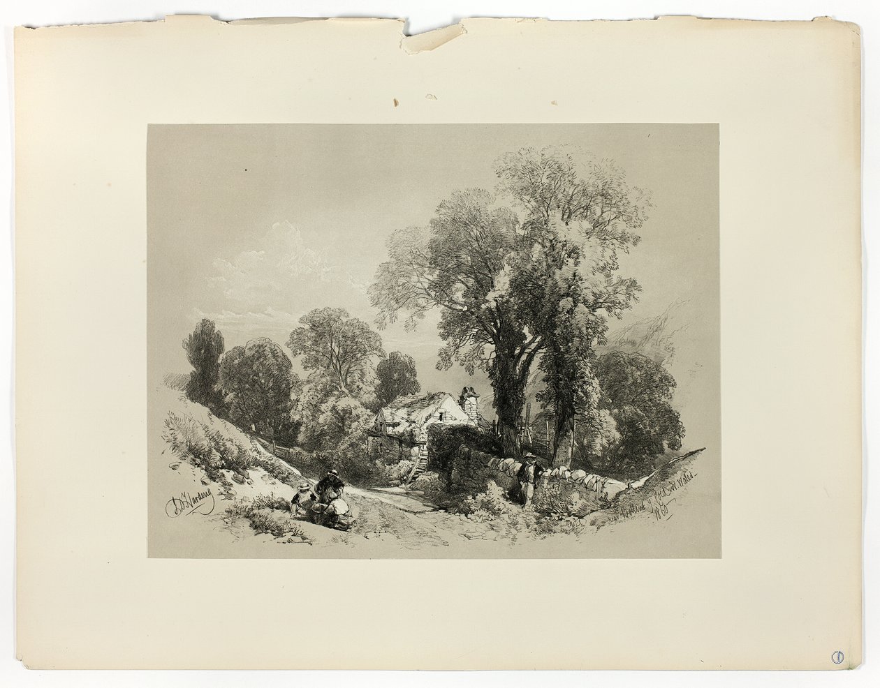 Nära Betws y Coed, IN. Wales, från Picturesque Selections av James Duffield Harding