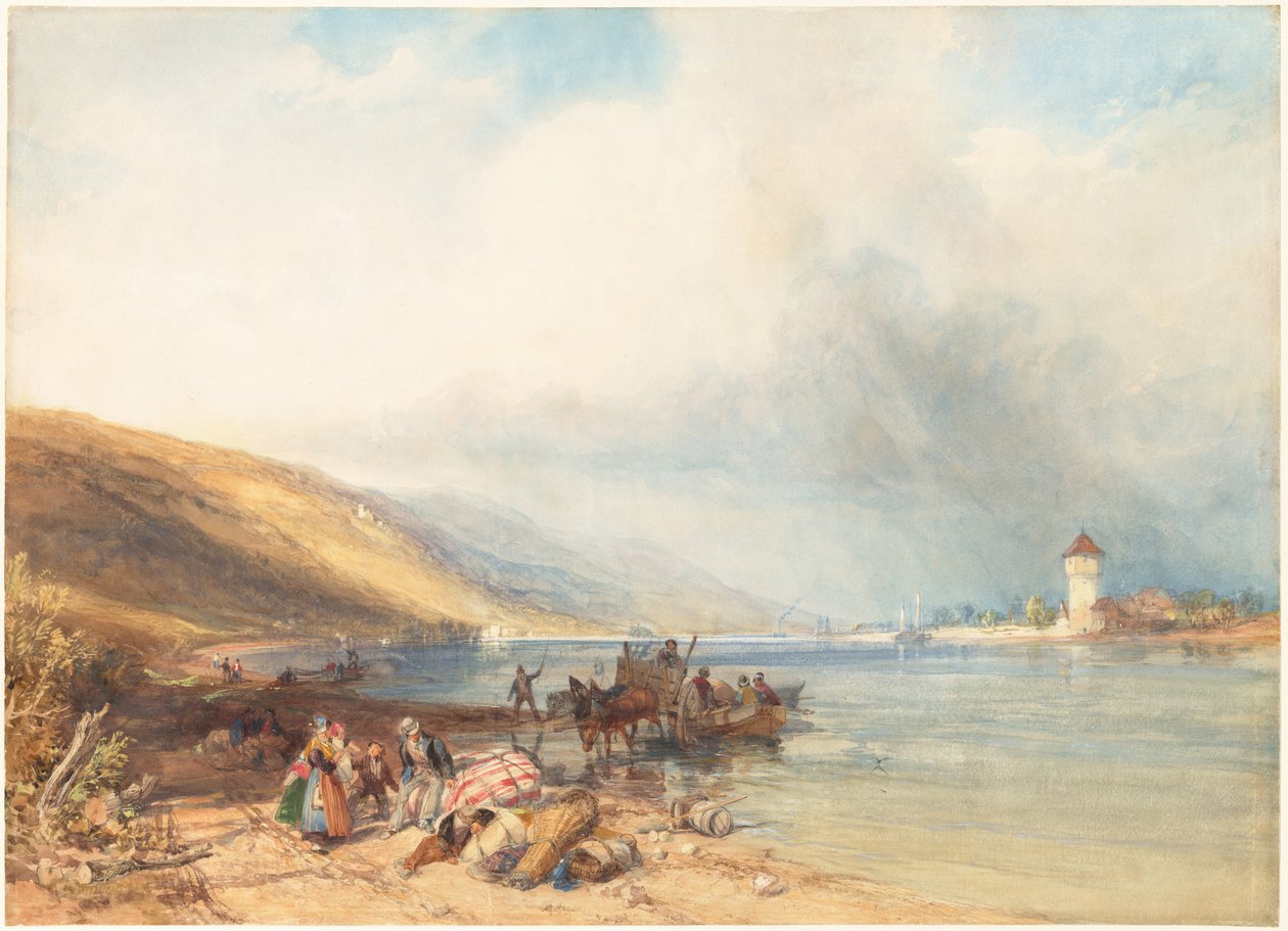 Oberlahnstein vid Rhen av James Duffield Harding