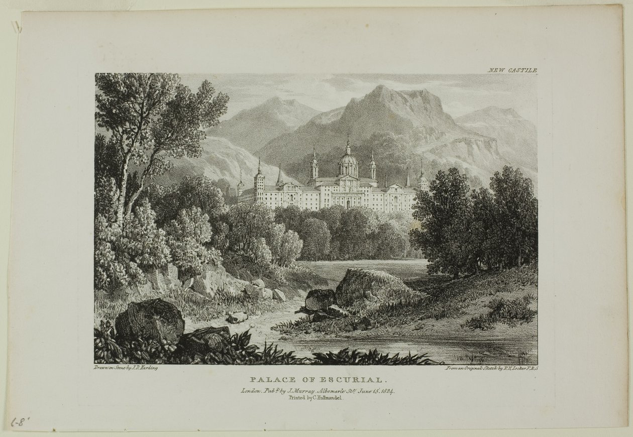 Escurialpalatset av James Duffield Harding