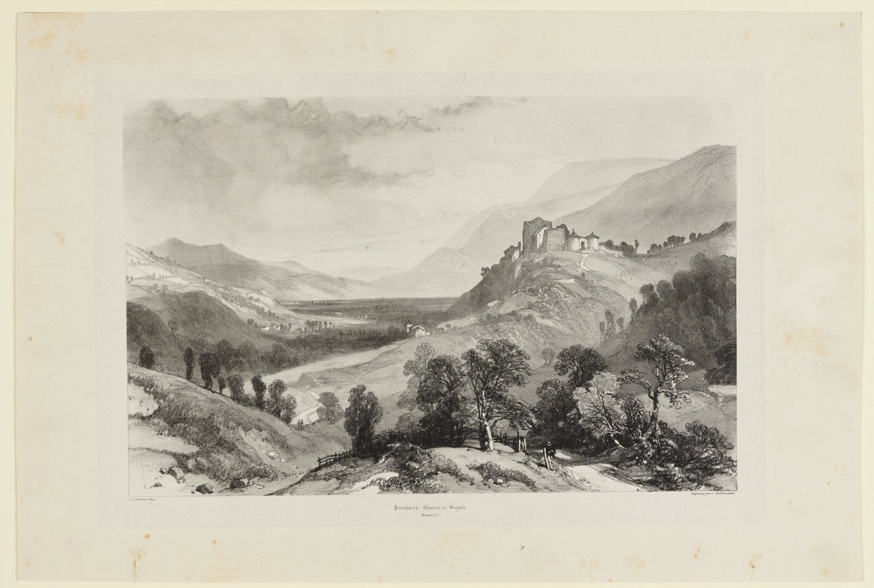 Pontcharra, Château de Bayard av James Duffield Harding