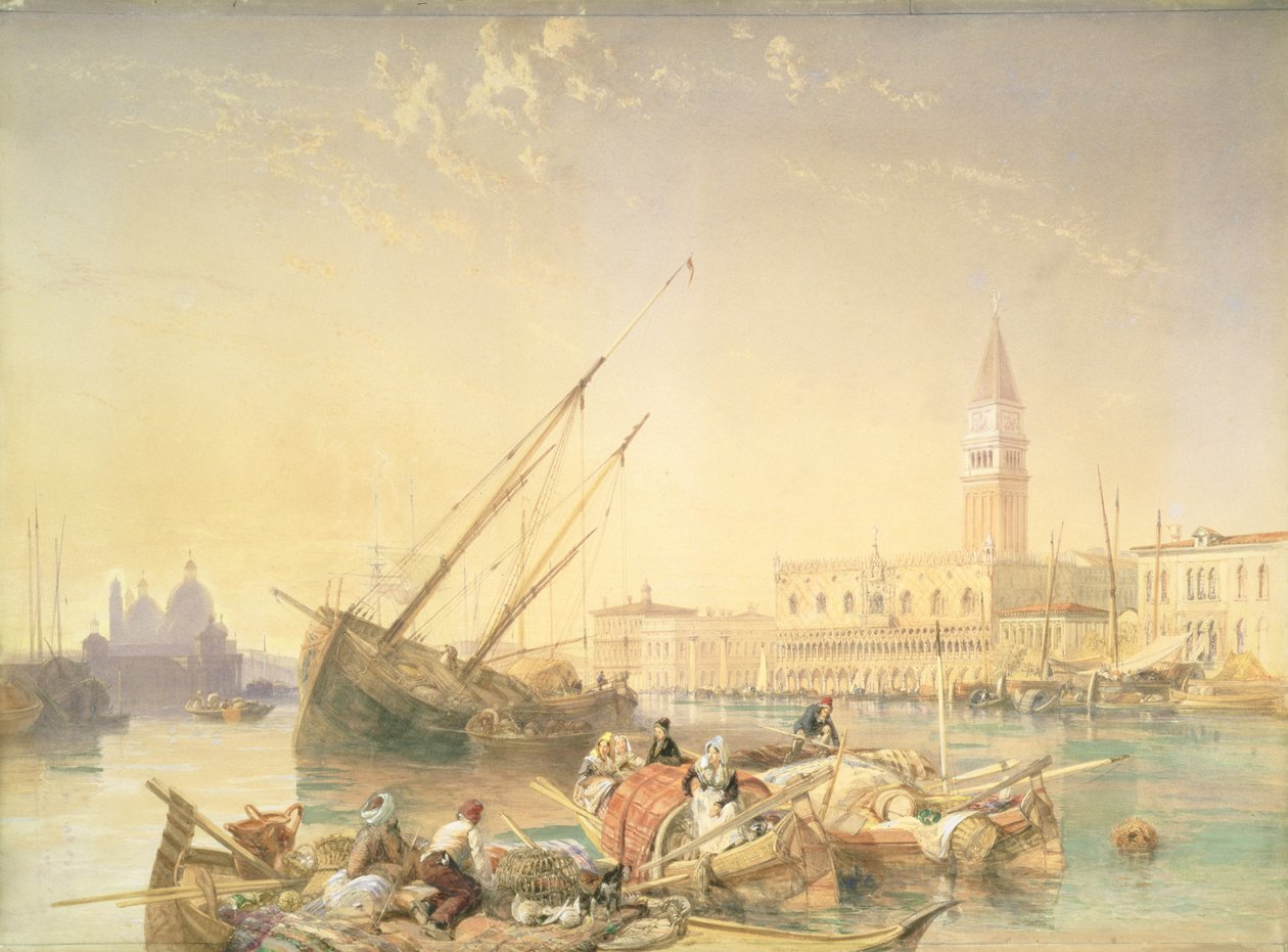 Canal Grande, Venedig av James Duffield Harding
