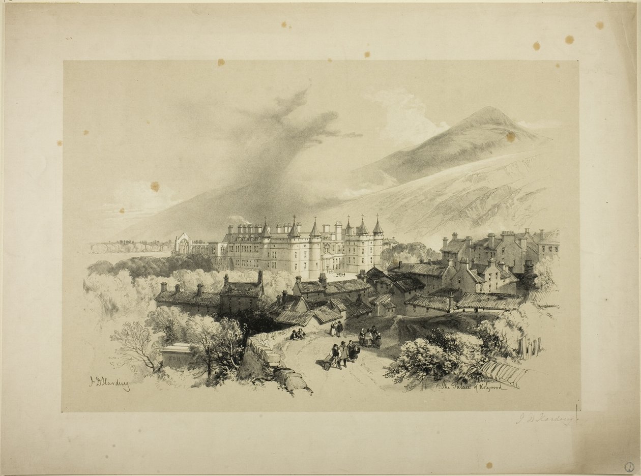 Holyrood-palatset av James Duffield Harding