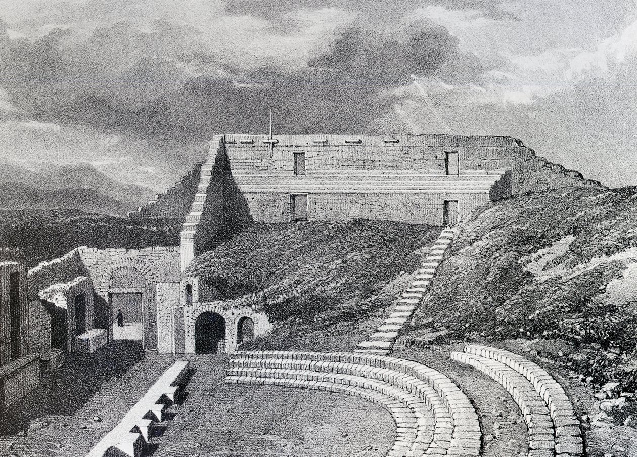 Tragiska teatern, 1828 av James Duffield Harding