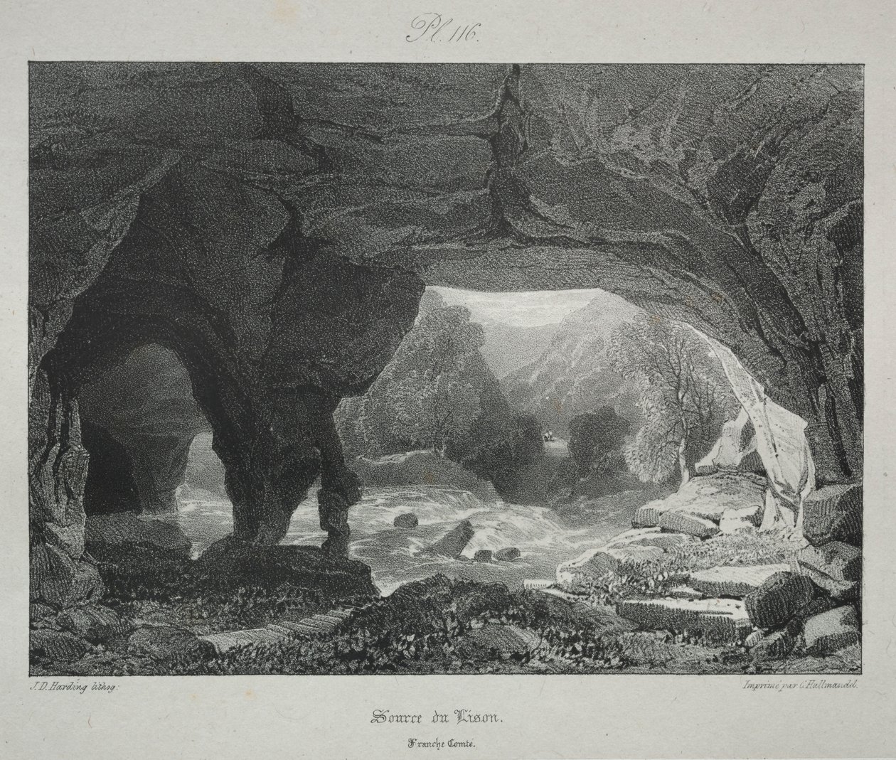 Pittoreska och romantiska resor i det antika Frankrike. Franche-Comte..., 1825. av James Duffield Harding