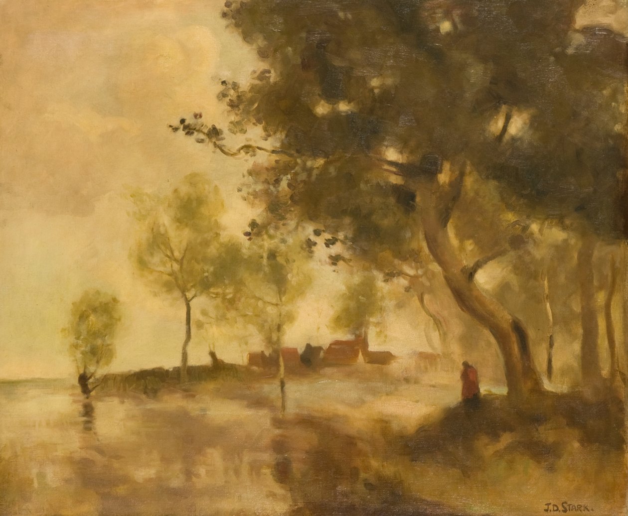 Landskap, ca 1915 (olja på duk) av James Duncan Stark