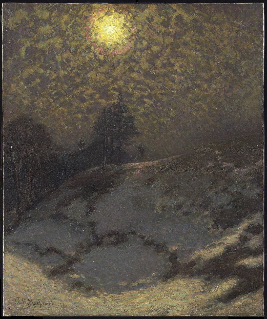 Tidig kväll, vinter, 1912 av James Edward Hervey Macdonald