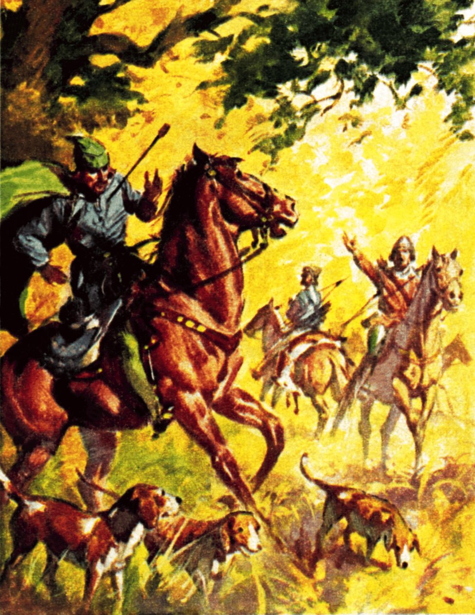 William Rufus, son till William Erövraren, avliden (färglitografi) av James Edwin McConnell