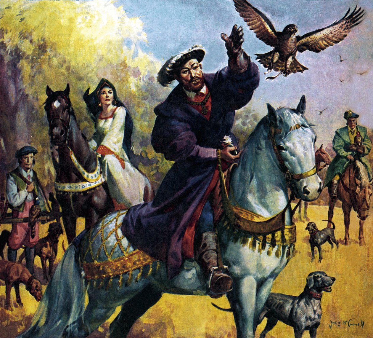 Henrik VIII och Anne Boleyn av James Edwin McConnell
