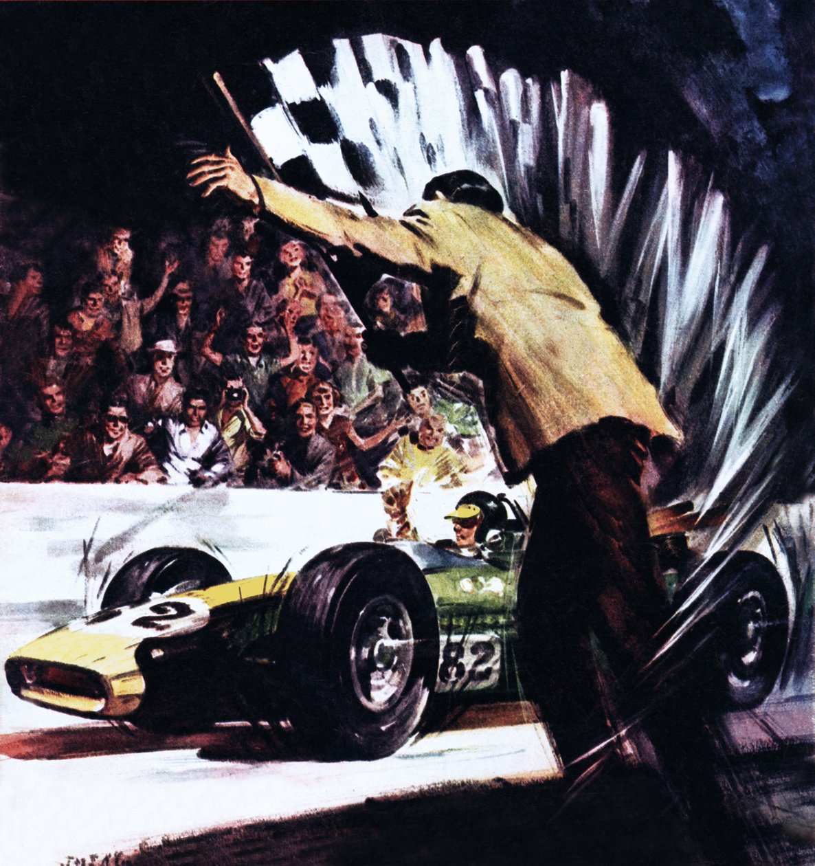 Jim Clark vinner USA:s stora tävling av James Edwin McConnell