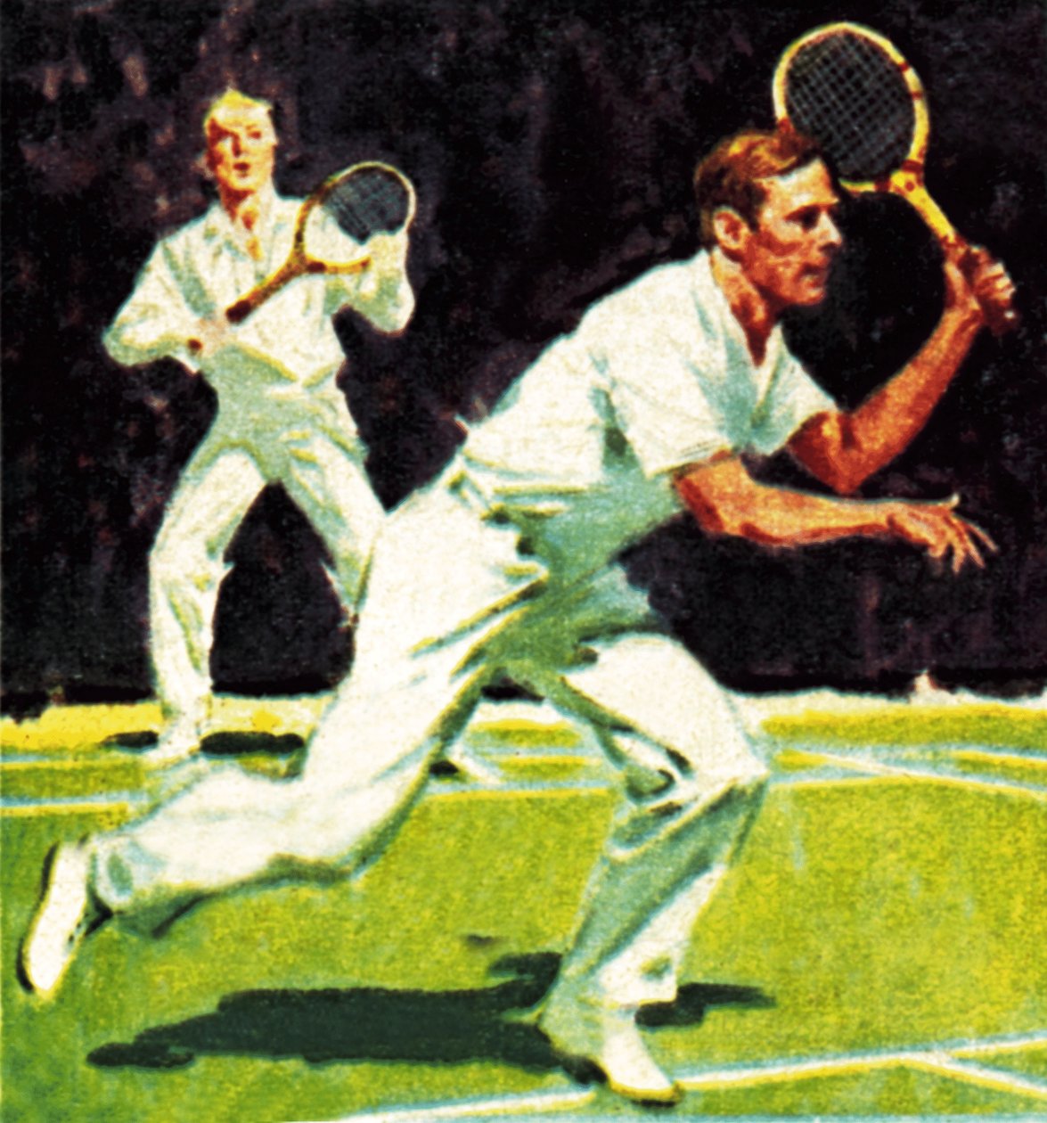 Kung George VI spelade i herrdubbeln i Wimbledon 1926 av James Edwin McConnell