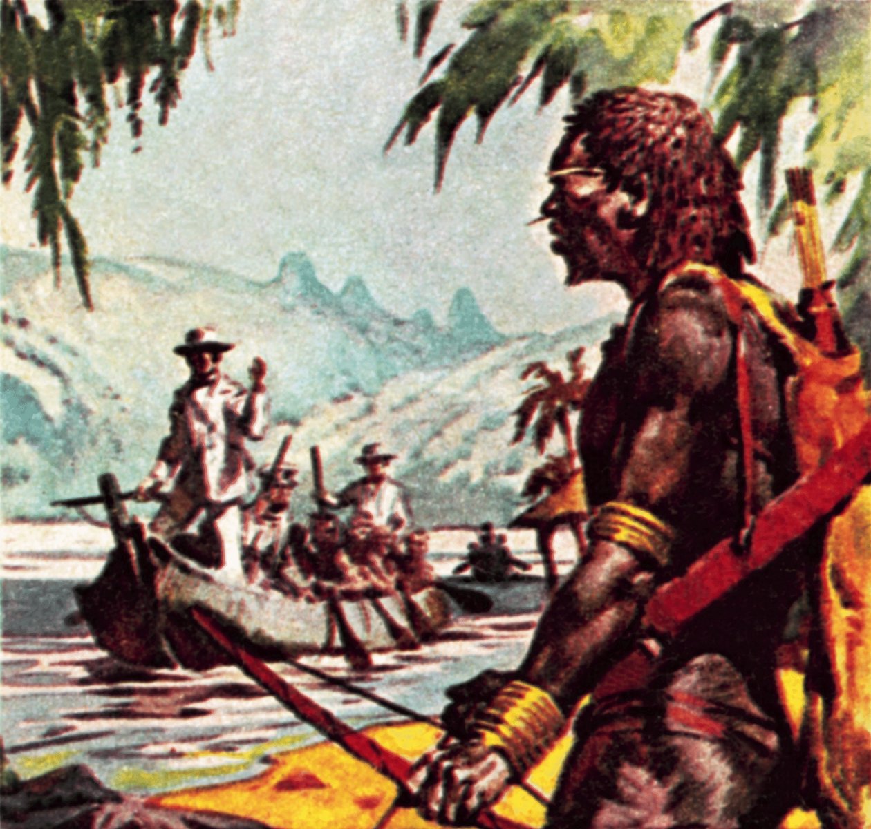 Mungo Park vid floden Niger av James Edwin McConnell