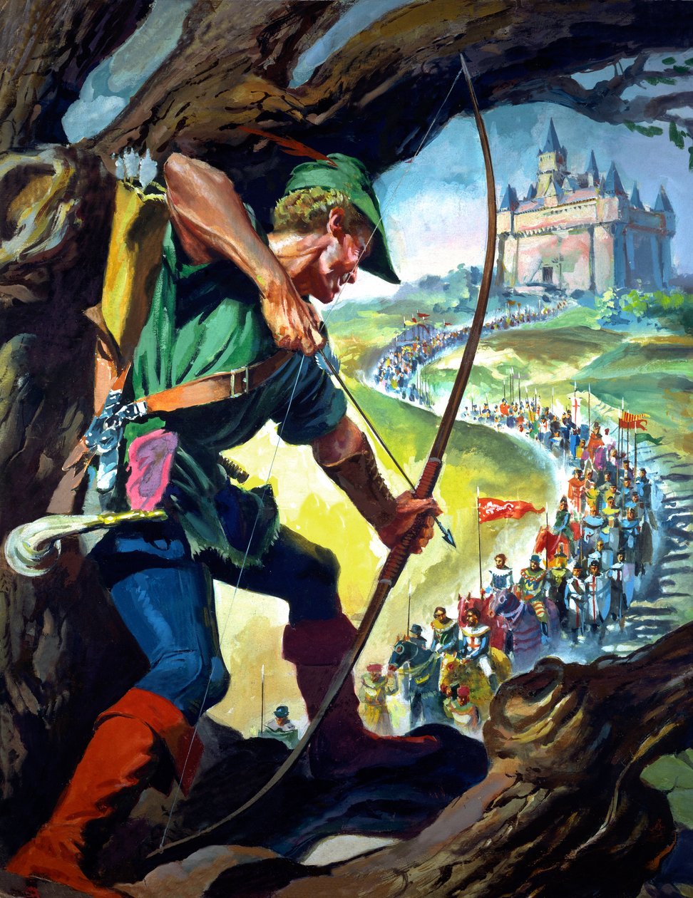 Robin Hood (gouache på papper) av James Edwin McConnell