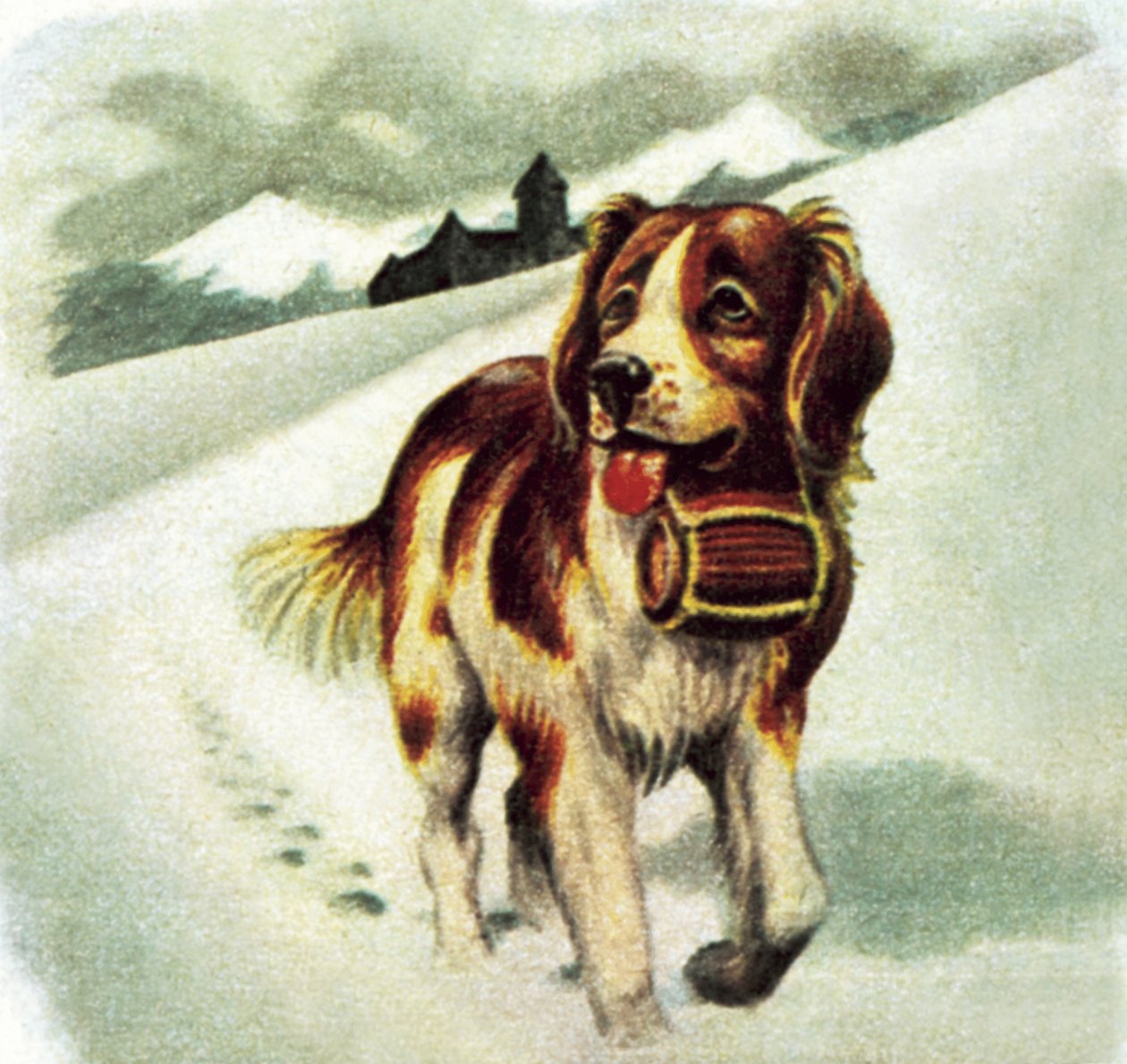 St Bernhardshund av James Edwin McConnell