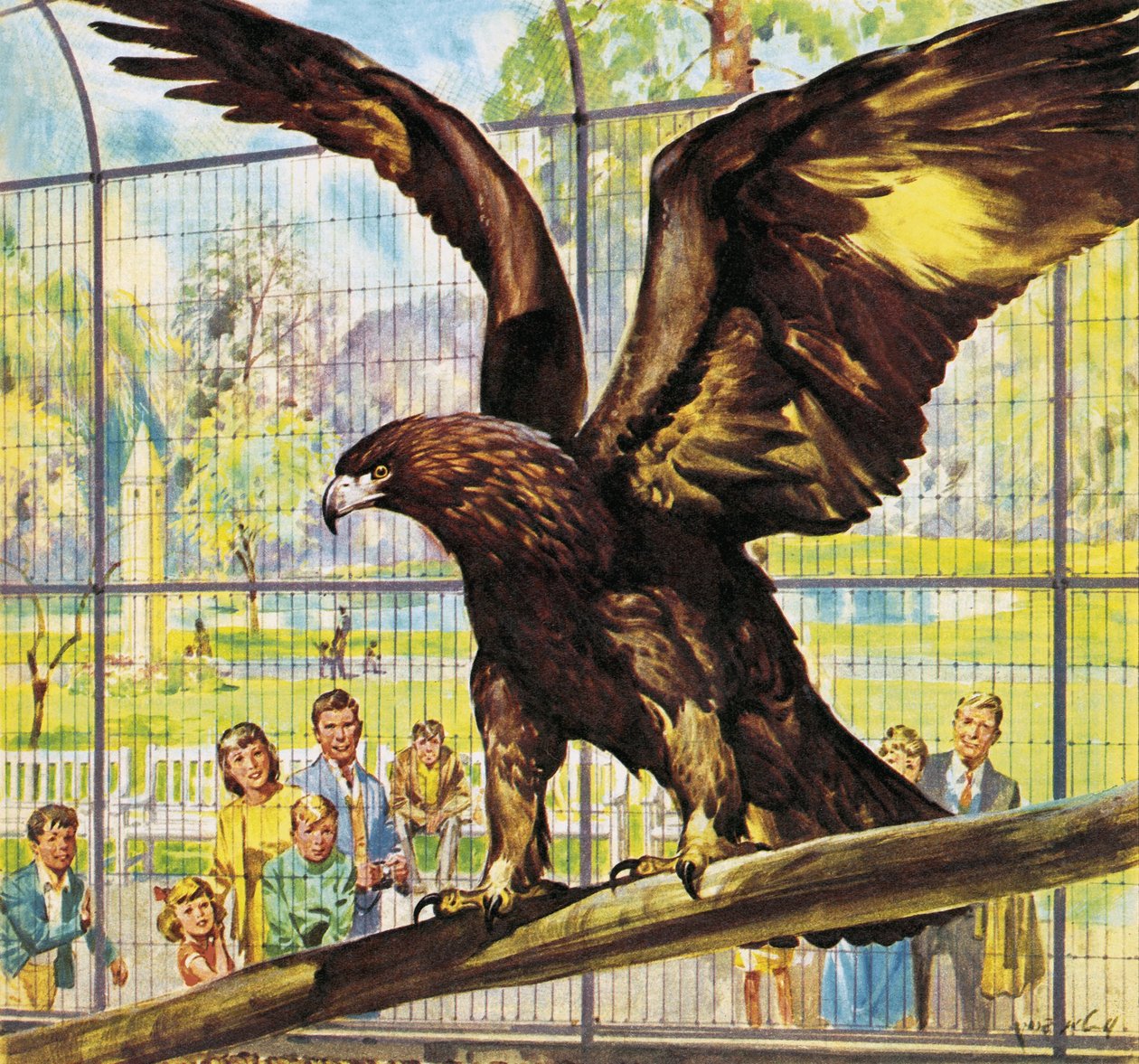 Vem är vem på djurparken Fly-Away Goldie av James Edwin McConnell