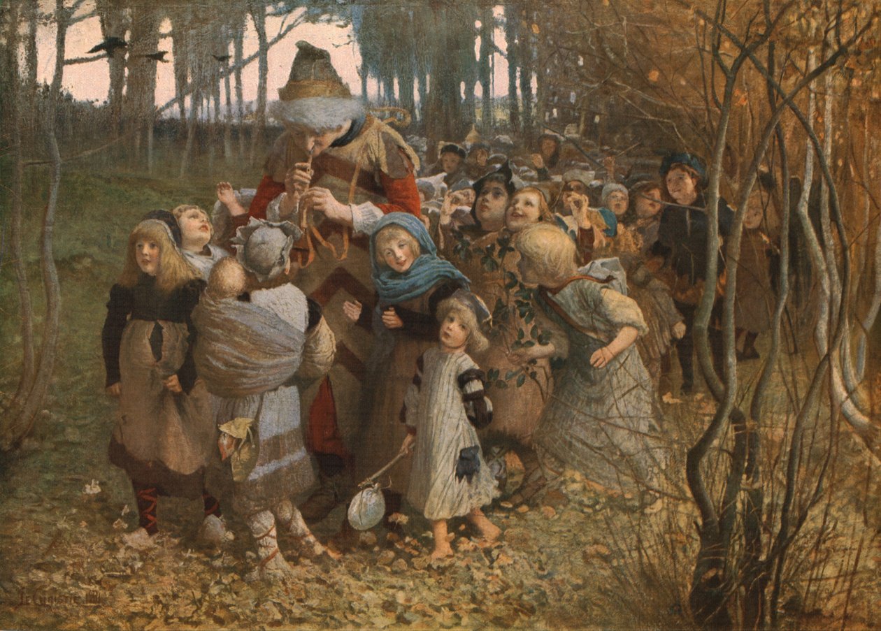 Pied Piper of Hameln, 1881, c1930. av James Elder Christie