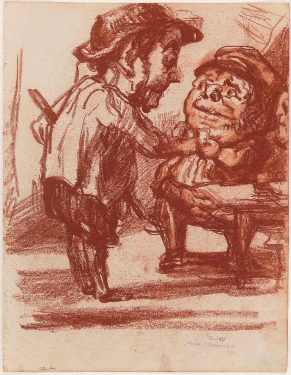 Nach Daumier: Die fröhlichen Jäger av James Ensor