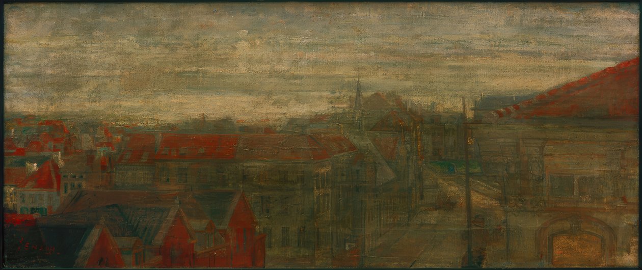 Utsikt från phnosia, vågor och ljusvibrationer av James Sidney Ensor