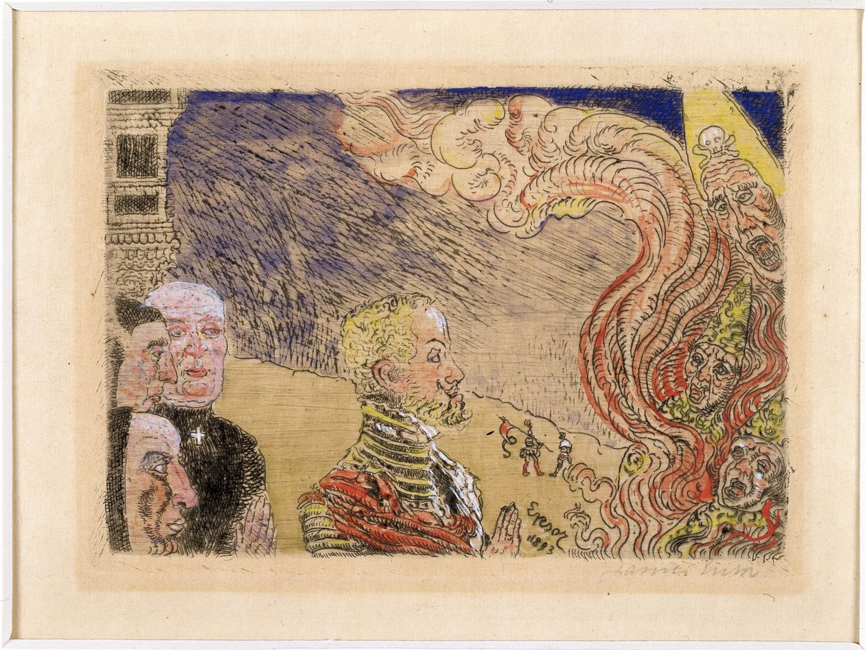 Autodafe av James Ensor