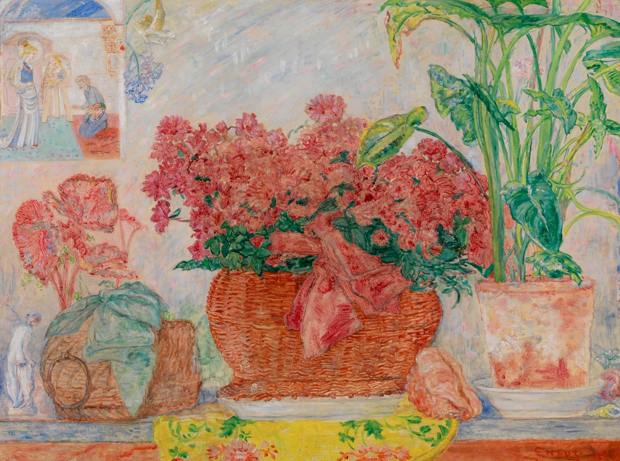 Azaleor, ca 1920-30 (olja på duk) av James Ensor