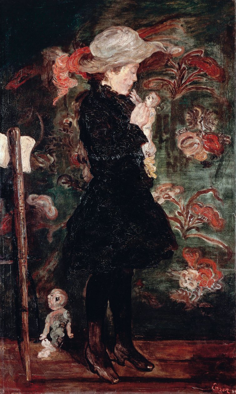 Barn med docka av James Ensor