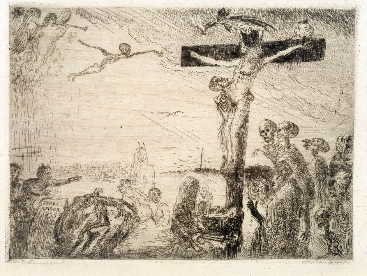 Kristus plågad av djävlar av James Ensor