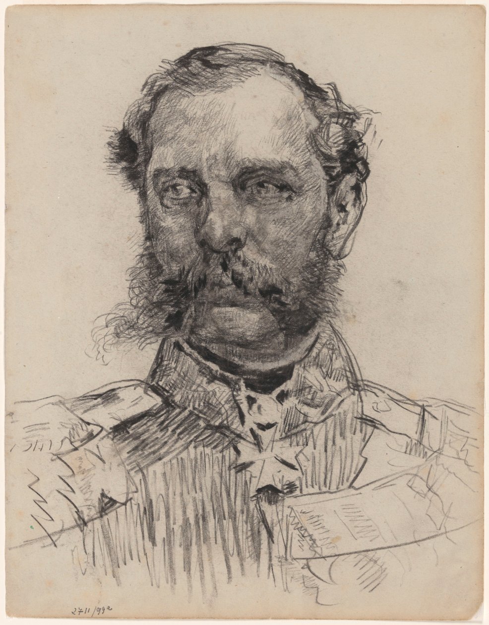 Kopia av ett okänt porträtt av James Ensor